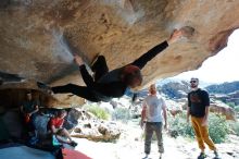 Bouldering in Hueco Tanks on 03/07/2020 with Blue Lizard Climbing and Yoga

Filename: SRM_20200307_1137130.jpg
Aperture: f/5.0
Shutter Speed: 1/400
Body: Canon EOS-1D Mark II
Lens: Canon EF 16-35mm f/2.8 L