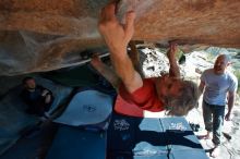 Bouldering in Hueco Tanks on 03/07/2020 with Blue Lizard Climbing and Yoga
Filename: SRM_20200307_1138480.jpg
Aperture: f/5.6
Shutter Speed: 1/640
Body: Canon EOS-1D Mark II
Lens: Canon EF 16-35mm f/2.8 L