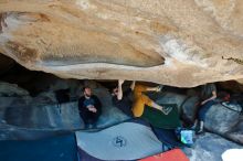 Bouldering in Hueco Tanks on 03/07/2020 with Blue Lizard Climbing and Yoga

Filename: SRM_20200307_1139560.jpg
Aperture: f/5.6
Shutter Speed: 1/320
Body: Canon EOS-1D Mark II
Lens: Canon EF 16-35mm f/2.8 L