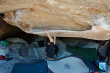 Bouldering in Hueco Tanks on 03/07/2020 with Blue Lizard Climbing and Yoga

Filename: SRM_20200307_1140030.jpg
Aperture: f/5.6
Shutter Speed: 1/320
Body: Canon EOS-1D Mark II
Lens: Canon EF 16-35mm f/2.8 L