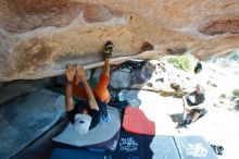 Bouldering in Hueco Tanks on 03/07/2020 with Blue Lizard Climbing and Yoga

Filename: SRM_20200307_1141400.jpg
Aperture: f/5.6
Shutter Speed: 1/200
Body: Canon EOS-1D Mark II
Lens: Canon EF 16-35mm f/2.8 L