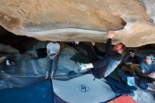 Bouldering in Hueco Tanks on 03/07/2020 with Blue Lizard Climbing and Yoga

Filename: SRM_20200307_1148240.jpg
Aperture: f/5.6
Shutter Speed: 1/200
Body: Canon EOS-1D Mark II
Lens: Canon EF 16-35mm f/2.8 L