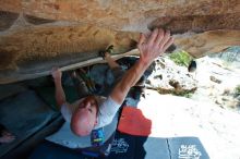 Bouldering in Hueco Tanks on 03/07/2020 with Blue Lizard Climbing and Yoga

Filename: SRM_20200307_1151320.jpg
Aperture: f/5.6
Shutter Speed: 1/400
Body: Canon EOS-1D Mark II
Lens: Canon EF 16-35mm f/2.8 L