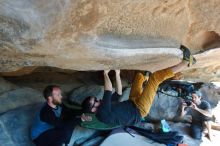 Bouldering in Hueco Tanks on 03/07/2020 with Blue Lizard Climbing and Yoga

Filename: SRM_20200307_1152480.jpg
Aperture: f/5.6
Shutter Speed: 1/160
Body: Canon EOS-1D Mark II
Lens: Canon EF 16-35mm f/2.8 L