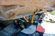 Bouldering in Hueco Tanks on 03/07/2020 with Blue Lizard Climbing and Yoga

Filename: SRM_20200307_1152560.jpg
Aperture: f/5.6
Shutter Speed: 1/200
Body: Canon EOS-1D Mark II
Lens: Canon EF 16-35mm f/2.8 L