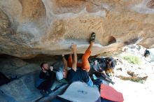 Bouldering in Hueco Tanks on 03/07/2020 with Blue Lizard Climbing and Yoga

Filename: SRM_20200307_1154410.jpg
Aperture: f/4.5
Shutter Speed: 1/320
Body: Canon EOS-1D Mark II
Lens: Canon EF 16-35mm f/2.8 L