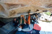 Bouldering in Hueco Tanks on 03/07/2020 with Blue Lizard Climbing and Yoga

Filename: SRM_20200307_1154480.jpg
Aperture: f/5.6
Shutter Speed: 1/200
Body: Canon EOS-1D Mark II
Lens: Canon EF 16-35mm f/2.8 L