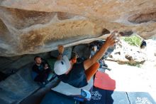 Bouldering in Hueco Tanks on 03/07/2020 with Blue Lizard Climbing and Yoga

Filename: SRM_20200307_1154570.jpg
Aperture: f/5.6
Shutter Speed: 1/250
Body: Canon EOS-1D Mark II
Lens: Canon EF 16-35mm f/2.8 L