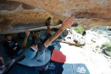 Bouldering in Hueco Tanks on 03/07/2020 with Blue Lizard Climbing and Yoga

Filename: SRM_20200307_1158290.jpg
Aperture: f/5.6
Shutter Speed: 1/500
Body: Canon EOS-1D Mark II
Lens: Canon EF 16-35mm f/2.8 L