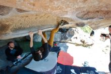 Bouldering in Hueco Tanks on 03/07/2020 with Blue Lizard Climbing and Yoga

Filename: SRM_20200307_1206470.jpg
Aperture: f/5.6
Shutter Speed: 1/200
Body: Canon EOS-1D Mark II
Lens: Canon EF 16-35mm f/2.8 L