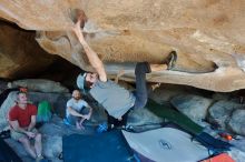 Bouldering in Hueco Tanks on 03/07/2020 with Blue Lizard Climbing and Yoga

Filename: SRM_20200307_1211000.jpg
Aperture: f/5.6
Shutter Speed: 1/250
Body: Canon EOS-1D Mark II
Lens: Canon EF 16-35mm f/2.8 L