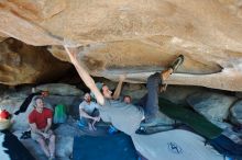 Bouldering in Hueco Tanks on 03/07/2020 with Blue Lizard Climbing and Yoga

Filename: SRM_20200307_1211030.jpg
Aperture: f/5.6
Shutter Speed: 1/250
Body: Canon EOS-1D Mark II
Lens: Canon EF 16-35mm f/2.8 L