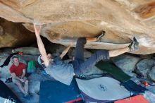 Bouldering in Hueco Tanks on 03/07/2020 with Blue Lizard Climbing and Yoga

Filename: SRM_20200307_1211080.jpg
Aperture: f/5.6
Shutter Speed: 1/250
Body: Canon EOS-1D Mark II
Lens: Canon EF 16-35mm f/2.8 L