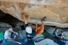 Bouldering in Hueco Tanks on 03/07/2020 with Blue Lizard Climbing and Yoga

Filename: SRM_20200307_1217180.jpg
Aperture: f/5.0
Shutter Speed: 1/320
Body: Canon EOS-1D Mark II
Lens: Canon EF 16-35mm f/2.8 L