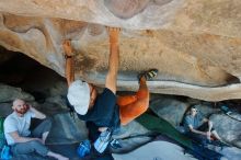 Bouldering in Hueco Tanks on 03/07/2020 with Blue Lizard Climbing and Yoga

Filename: SRM_20200307_1217210.jpg
Aperture: f/5.0
Shutter Speed: 1/320
Body: Canon EOS-1D Mark II
Lens: Canon EF 16-35mm f/2.8 L