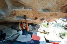 Bouldering in Hueco Tanks on 03/07/2020 with Blue Lizard Climbing and Yoga

Filename: SRM_20200307_1224450.jpg
Aperture: f/5.0
Shutter Speed: 1/500
Body: Canon EOS-1D Mark II
Lens: Canon EF 16-35mm f/2.8 L