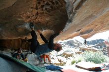 Bouldering in Hueco Tanks on 03/07/2020 with Blue Lizard Climbing and Yoga

Filename: SRM_20200307_1235090.jpg
Aperture: f/5.6
Shutter Speed: 1/500
Body: Canon EOS-1D Mark II
Lens: Canon EF 16-35mm f/2.8 L