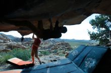 Bouldering in Hueco Tanks on 03/07/2020 with Blue Lizard Climbing and Yoga

Filename: SRM_20200307_1239190.jpg
Aperture: f/5.6
Shutter Speed: 1/500
Body: Canon EOS-1D Mark II
Lens: Canon EF 16-35mm f/2.8 L