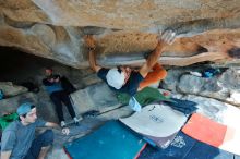 Bouldering in Hueco Tanks on 03/07/2020 with Blue Lizard Climbing and Yoga

Filename: SRM_20200307_1242440.jpg
Aperture: f/5.6
Shutter Speed: 1/80
Body: Canon EOS-1D Mark II
Lens: Canon EF 16-35mm f/2.8 L