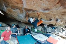 Bouldering in Hueco Tanks on 03/07/2020 with Blue Lizard Climbing and Yoga

Filename: SRM_20200307_1249330.jpg
Aperture: f/4.0
Shutter Speed: 1/250
Body: Canon EOS-1D Mark II
Lens: Canon EF 16-35mm f/2.8 L