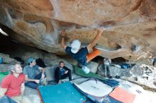 Bouldering in Hueco Tanks on 03/07/2020 with Blue Lizard Climbing and Yoga

Filename: SRM_20200307_1249331.jpg
Aperture: f/4.0
Shutter Speed: 1/250
Body: Canon EOS-1D Mark II
Lens: Canon EF 16-35mm f/2.8 L