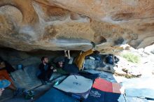 Bouldering in Hueco Tanks on 03/07/2020 with Blue Lizard Climbing and Yoga

Filename: SRM_20200307_1315110.jpg
Aperture: f/5.6
Shutter Speed: 1/320
Body: Canon EOS-1D Mark II
Lens: Canon EF 16-35mm f/2.8 L