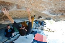 Bouldering in Hueco Tanks on 03/07/2020 with Blue Lizard Climbing and Yoga

Filename: SRM_20200307_1315220.jpg
Aperture: f/5.6
Shutter Speed: 1/160
Body: Canon EOS-1D Mark II
Lens: Canon EF 16-35mm f/2.8 L