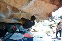 Bouldering in Hueco Tanks on 03/07/2020 with Blue Lizard Climbing and Yoga

Filename: SRM_20200307_1315530.jpg
Aperture: f/5.6
Shutter Speed: 1/250
Body: Canon EOS-1D Mark II
Lens: Canon EF 16-35mm f/2.8 L