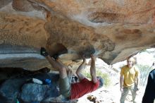 Bouldering in Hueco Tanks on 03/07/2020 with Blue Lizard Climbing and Yoga

Filename: SRM_20200307_1316440.jpg
Aperture: f/5.6
Shutter Speed: 1/400
Body: Canon EOS-1D Mark II
Lens: Canon EF 16-35mm f/2.8 L