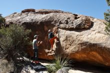 Bouldering in Hueco Tanks on 03/07/2020 with Blue Lizard Climbing and Yoga

Filename: SRM_20200307_1329190.jpg
Aperture: f/5.6
Shutter Speed: 1/500
Body: Canon EOS-1D Mark II
Lens: Canon EF 16-35mm f/2.8 L