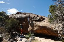 Bouldering in Hueco Tanks on 03/07/2020 with Blue Lizard Climbing and Yoga

Filename: SRM_20200307_1340210.jpg
Aperture: f/5.6
Shutter Speed: 1/800
Body: Canon EOS-1D Mark II
Lens: Canon EF 16-35mm f/2.8 L