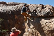 Bouldering in Hueco Tanks on 03/07/2020 with Blue Lizard Climbing and Yoga

Filename: SRM_20200307_1341480.jpg
Aperture: f/5.6
Shutter Speed: 1/640
Body: Canon EOS-1D Mark II
Lens: Canon EF 16-35mm f/2.8 L