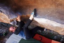 Bouldering in Hueco Tanks on 03/07/2020 with Blue Lizard Climbing and Yoga

Filename: SRM_20200307_1407060.jpg
Aperture: f/5.6
Shutter Speed: 1/200
Body: Canon EOS-1D Mark II
Lens: Canon EF 16-35mm f/2.8 L