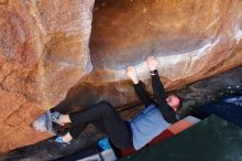 Bouldering in Hueco Tanks on 03/07/2020 with Blue Lizard Climbing and Yoga

Filename: SRM_20200307_1407150.jpg
Aperture: f/5.6
Shutter Speed: 1/250
Body: Canon EOS-1D Mark II
Lens: Canon EF 16-35mm f/2.8 L