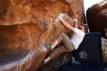 Bouldering in Hueco Tanks on 03/07/2020 with Blue Lizard Climbing and Yoga

Filename: SRM_20200307_1422400.jpg
Aperture: f/5.6
Shutter Speed: 1/500
Body: Canon EOS-1D Mark II
Lens: Canon EF 16-35mm f/2.8 L