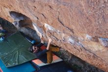 Bouldering in Hueco Tanks on 03/07/2020 with Blue Lizard Climbing and Yoga

Filename: SRM_20200307_1438270.jpg
Aperture: f/2.8
Shutter Speed: 1/320
Body: Canon EOS-1D Mark II
Lens: Canon EF 50mm f/1.8 II