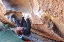 Bouldering in Hueco Tanks on 03/07/2020 with Blue Lizard Climbing and Yoga

Filename: SRM_20200307_1453051.jpg
Aperture: f/3.5
Shutter Speed: 1/80
Body: Canon EOS-1D Mark II
Lens: Canon EF 50mm f/1.8 II