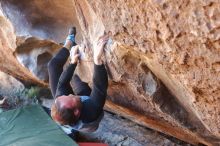 Bouldering in Hueco Tanks on 03/07/2020 with Blue Lizard Climbing and Yoga

Filename: SRM_20200307_1453110.jpg
Aperture: f/3.5
Shutter Speed: 1/80
Body: Canon EOS-1D Mark II
Lens: Canon EF 50mm f/1.8 II