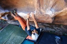 Bouldering in Hueco Tanks on 03/07/2020 with Blue Lizard Climbing and Yoga

Filename: SRM_20200307_1514360.jpg
Aperture: f/3.5
Shutter Speed: 1/400
Body: Canon EOS-1D Mark II
Lens: Canon EF 16-35mm f/2.8 L