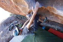 Bouldering in Hueco Tanks on 03/07/2020 with Blue Lizard Climbing and Yoga

Filename: SRM_20200307_1531190.jpg
Aperture: f/4.0
Shutter Speed: 1/320
Body: Canon EOS-1D Mark II
Lens: Canon EF 16-35mm f/2.8 L