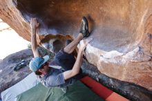 Bouldering in Hueco Tanks on 03/07/2020 with Blue Lizard Climbing and Yoga

Filename: SRM_20200307_1531300.jpg
Aperture: f/4.0
Shutter Speed: 1/400
Body: Canon EOS-1D Mark II
Lens: Canon EF 16-35mm f/2.8 L