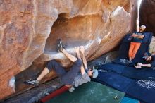 Bouldering in Hueco Tanks on 03/07/2020 with Blue Lizard Climbing and Yoga

Filename: SRM_20200307_1531440.jpg
Aperture: f/4.0
Shutter Speed: 1/400
Body: Canon EOS-1D Mark II
Lens: Canon EF 16-35mm f/2.8 L