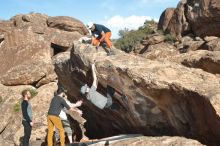 Bouldering in Hueco Tanks on 03/07/2020 with Blue Lizard Climbing and Yoga

Filename: SRM_20200307_1707490.jpg
Aperture: f/5.0
Shutter Speed: 1/250
Body: Canon EOS-1D Mark II
Lens: Canon EF 50mm f/1.8 II