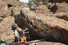 Bouldering in Hueco Tanks on 03/07/2020 with Blue Lizard Climbing and Yoga

Filename: SRM_20200307_1713370.jpg
Aperture: f/5.0
Shutter Speed: 1/250
Body: Canon EOS-1D Mark II
Lens: Canon EF 50mm f/1.8 II