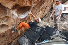 Bouldering in Hueco Tanks on 03/07/2020 with Blue Lizard Climbing and Yoga

Filename: SRM_20200307_1742090.jpg
Aperture: f/4.5
Shutter Speed: 1/250
Body: Canon EOS-1D Mark II
Lens: Canon EF 16-35mm f/2.8 L