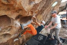 Bouldering in Hueco Tanks on 03/07/2020 with Blue Lizard Climbing and Yoga

Filename: SRM_20200307_1743180.jpg
Aperture: f/4.5
Shutter Speed: 1/320
Body: Canon EOS-1D Mark II
Lens: Canon EF 16-35mm f/2.8 L