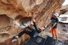 Bouldering in Hueco Tanks on 03/07/2020 with Blue Lizard Climbing and Yoga

Filename: SRM_20200307_1745570.jpg
Aperture: f/4.5
Shutter Speed: 1/250
Body: Canon EOS-1D Mark II
Lens: Canon EF 16-35mm f/2.8 L