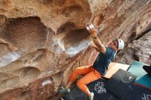 Bouldering in Hueco Tanks on 03/07/2020 with Blue Lizard Climbing and Yoga

Filename: SRM_20200307_1752090.jpg
Aperture: f/4.5
Shutter Speed: 1/250
Body: Canon EOS-1D Mark II
Lens: Canon EF 16-35mm f/2.8 L