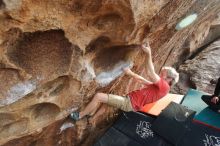 Bouldering in Hueco Tanks on 03/07/2020 with Blue Lizard Climbing and Yoga

Filename: SRM_20200307_1752520.jpg
Aperture: f/4.5
Shutter Speed: 1/320
Body: Canon EOS-1D Mark II
Lens: Canon EF 16-35mm f/2.8 L