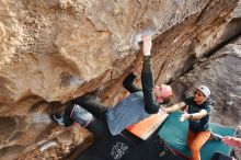 Bouldering in Hueco Tanks on 03/07/2020 with Blue Lizard Climbing and Yoga

Filename: SRM_20200307_1803290.jpg
Aperture: f/4.5
Shutter Speed: 1/250
Body: Canon EOS-1D Mark II
Lens: Canon EF 16-35mm f/2.8 L